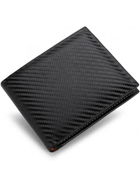 Nueva Cartera de fibra de carbono Color negro