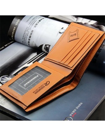 Nueva Cartera de fibra de carbono color café 2