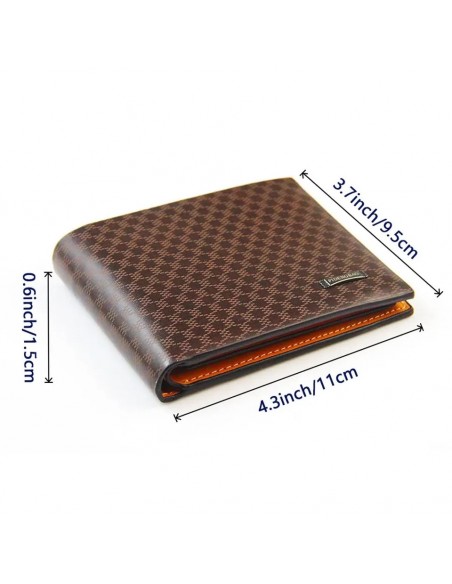 Nueva Cartera de fibra de carbono color café