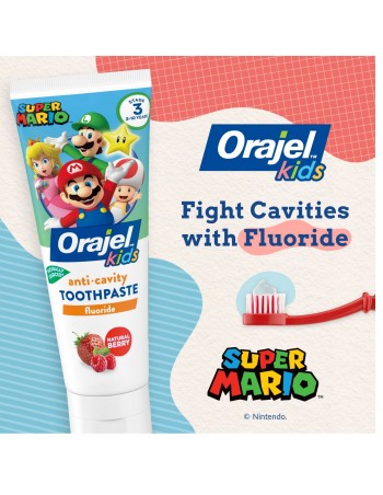 Orajel Kids Super Mario Natural Berry Anticavity... 2