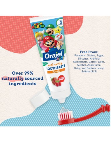 Orajel Kids Super Mario Natural Berry...