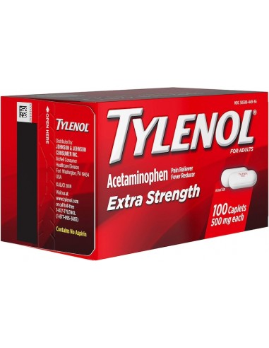 Tylenol Extra Strength Acetaminophen 500mg, 100...