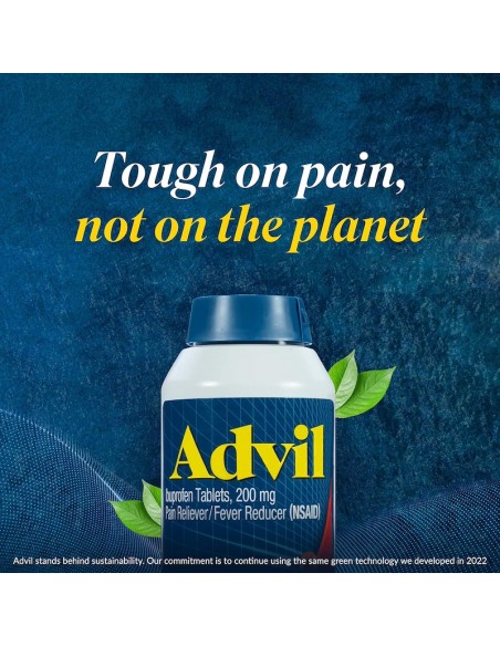Advil Ibuprofeno 200 mg  Alivio del Dolor y Reductor de Fiebre