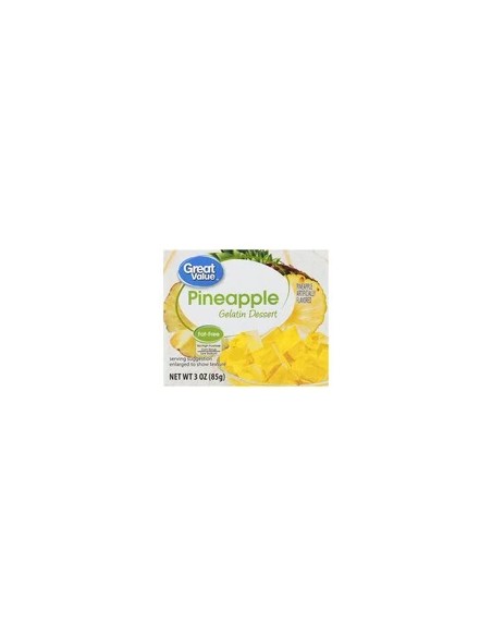 Postre de gelatina de piña de gran valor, 3 oz