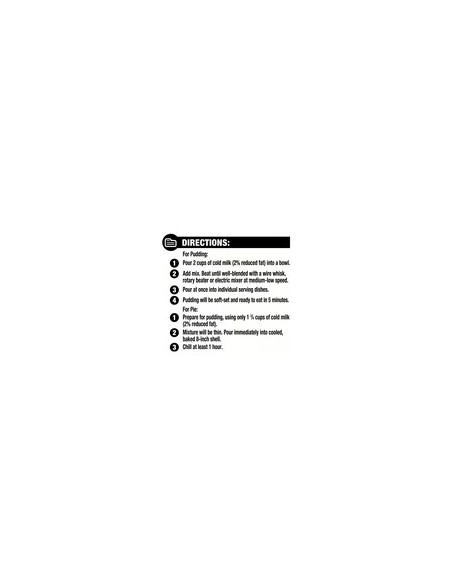 Pudín instantáneo de crema de plátano de gran valor y relleno de pastel, caja de cartón de 3,4 oz