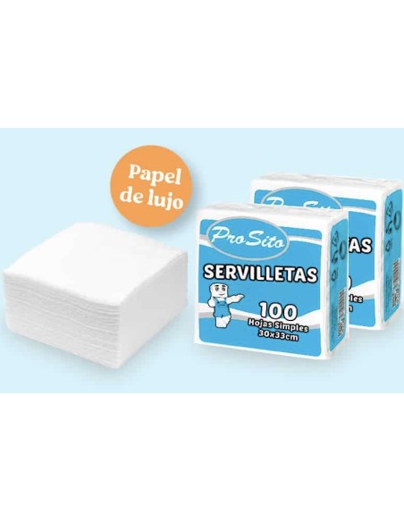 Servilletas de papel 100 hojas