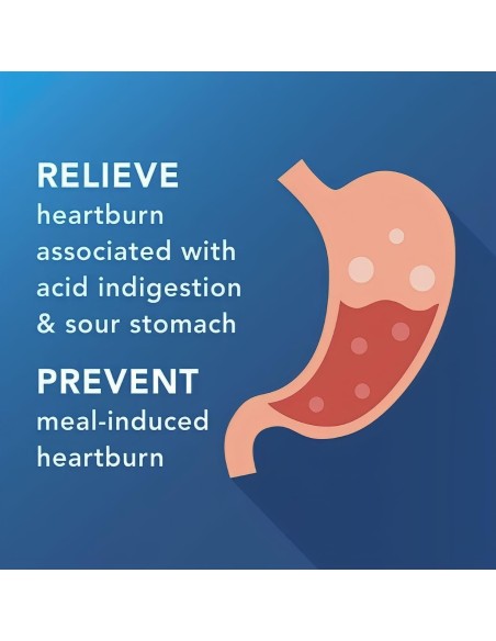 Famotidina de máxima fuerza de 20 mg - Tabletas reductoras de ácido para aliviar la acidez estomacal