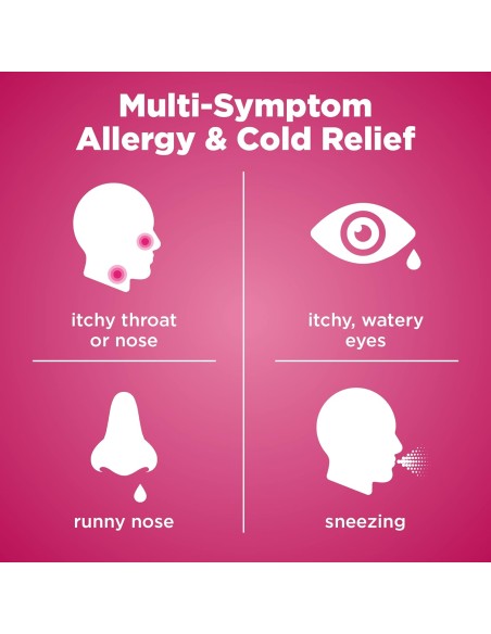 Alivio de la alergia difenhidramina HCl 25 mg, tabletas antihistamínicas , 100 unidades