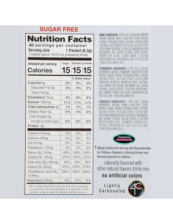 4C Energy Rush PSD con electrolitos, 40 unidades (14... 2