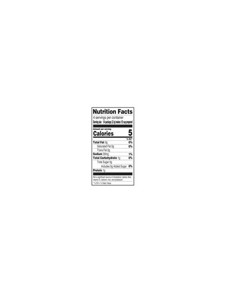 Great Value Postre de Gelatina de Cereza sin Azúcar 0.3 oz con 4 Porciones por Caja.
