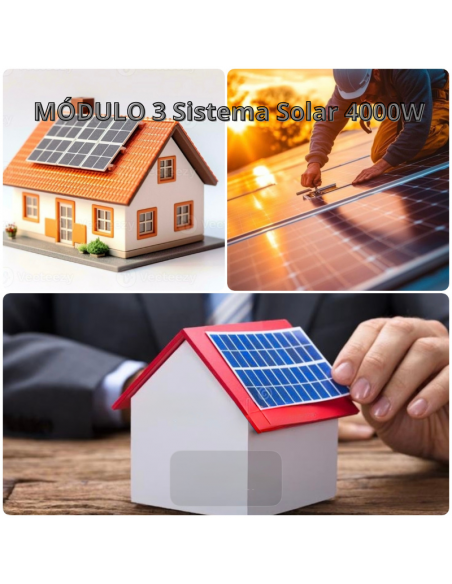 MÓDULO 3  Sistema Solar 4000W 💰 Precio: $4,500 USD 🔹 Se requiere un 40% de depósito para iniciar el proceso.