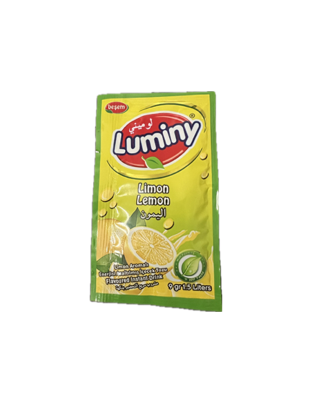 Refresco Instantáneo Luminy Sabor Limón 9 g rinde 1 1/5