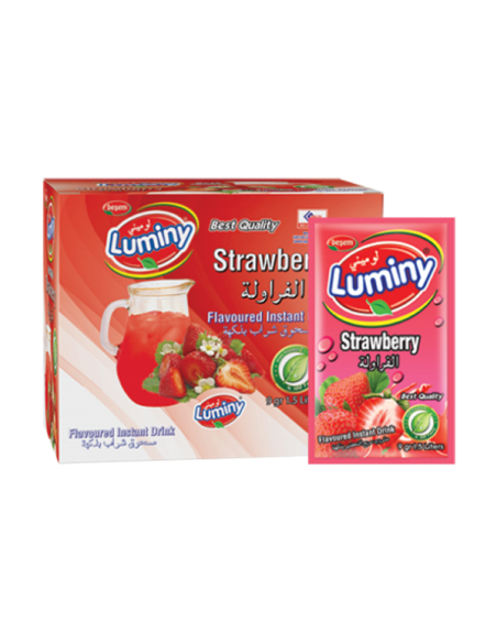 Luminy Bebida Instantánea Sabor Fresa 9g rinde 1 1/5L