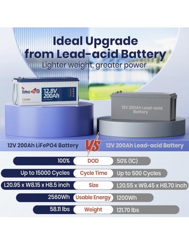 Batería Lifepo4 para autos y sistemas de...