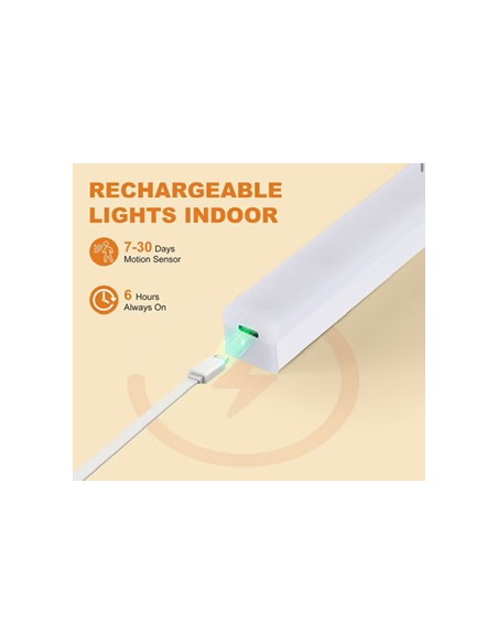 Lámpara recargable 30 cm luz blanca