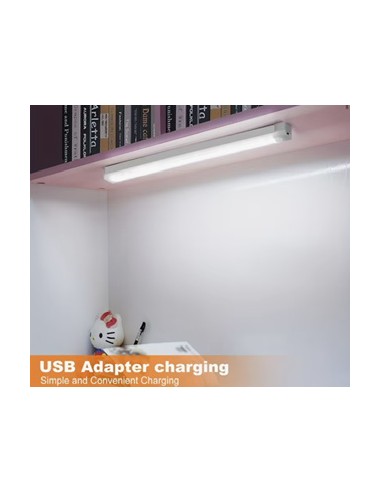 Lámpara recargable 30 cm luz blanca