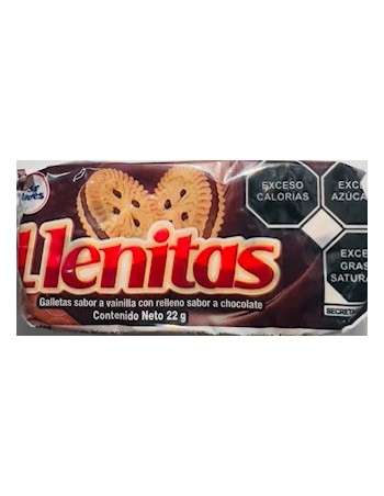Galletas Llenitas con relleno chocolate