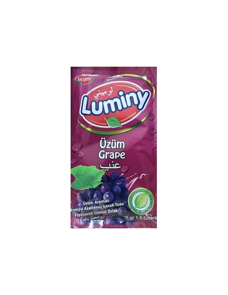 Luminy Bebida Instantánea Sabor Grape 9g rinde 1 1/5L