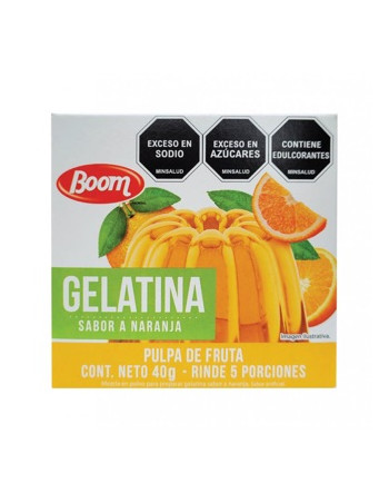 Gelatina Boom Naranja 40g