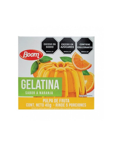 Gelatina Boom Naranja 40g