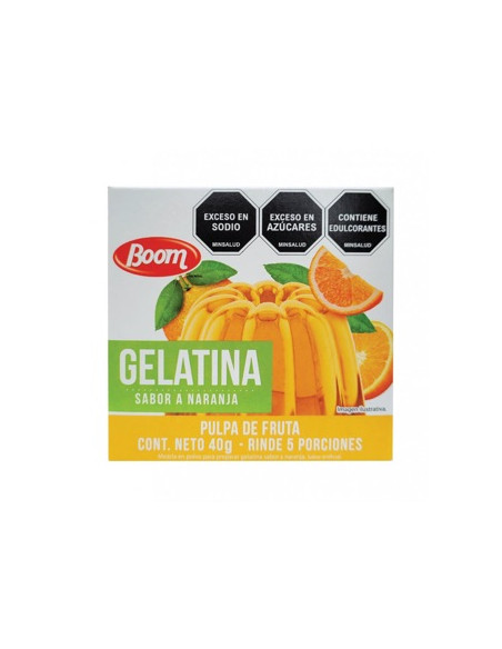 Gelatina Boom Naranja 40g