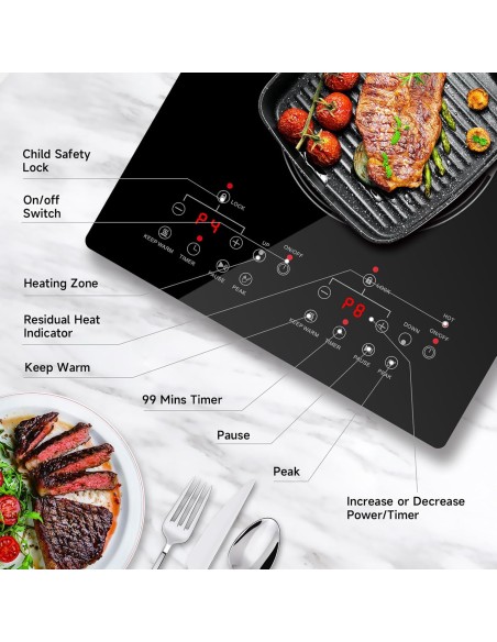 Estufa eléctrica de 12 pulgadas, 2 quemadores,( entrega en 60 días Aproximadamente)