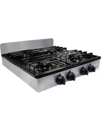 Estufa de acero inoxidable para gas propano 4 quemadores...