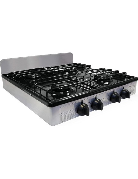 Estufa de acero inoxidable para gas propano 4 quemadores ( entrega en 60 días aproximadamente)