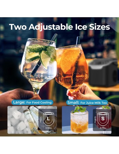 Máquina para hacer hielo para encimera, 8 cubos...