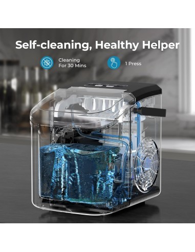 Máquina para hacer hielo para encimera, 8 cubos...