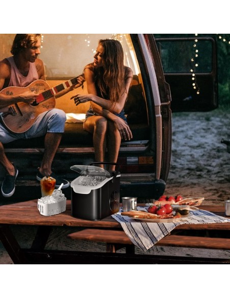 Máquina para hacer hielo para encimera, 8 cubos de hielo en 6 minutos, 26 libras( Entrega en 60 días aproximadamente )