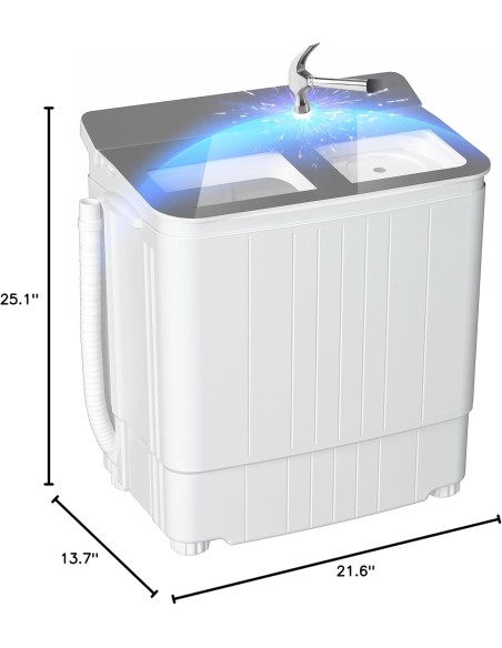 Lavadora 17.6 libras, compacto mini lavadora y secadora, (Entrega en 60 dias aproximadamente)