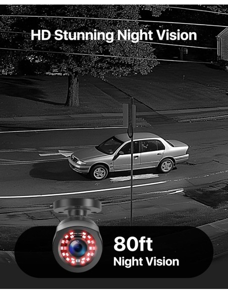 Sistema de Seguridad HD-TVI Cámaras de 1080N Grabador de Vídeos con 4 Cámaras de 720P (Entrega en 60 días aproximadamente)