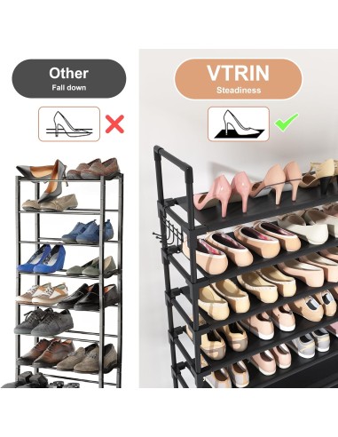 Zapatero de 10 niveles, alto y de gran...