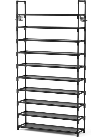 Zapatero de 10 niveles, alto y de gran capacidad, 50 pares ( Entrega en 60 días aproximadamente)