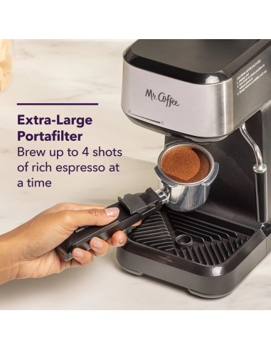 Mr. Coffee 4-Shot Steam Espresso Máquina (...