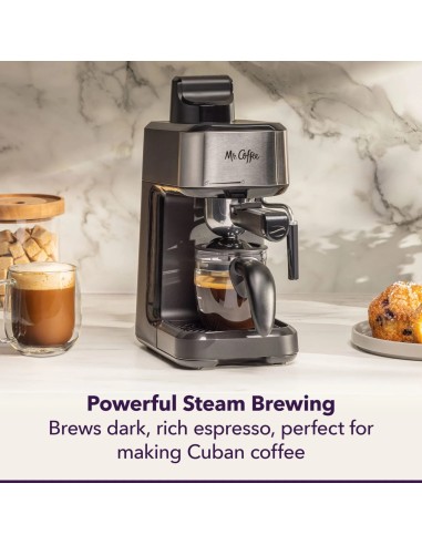 Mr. Coffee 4-Shot Steam Espresso Máquina (...