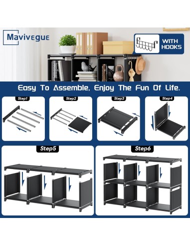 Estantería organizadora Mavivegue 12 cubo /...