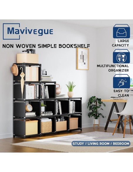 Estantería organizadora Mavivegue 12 cubo / 10-niveles Gran capacidad de almacenamiento( entrega en 60 días aprox)