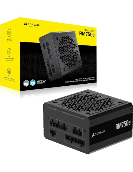 Fuente de alimentación totalmente modular CORSAIR RM750e (2025)750 W, ATX 3.1 y PCIe 5.1