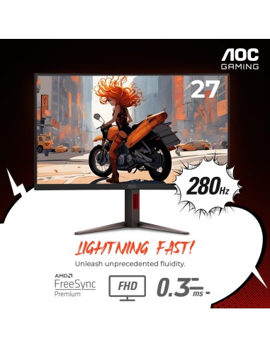 Monitor Curvo Gamer AOC C27G4ZH  27pulgadas,...