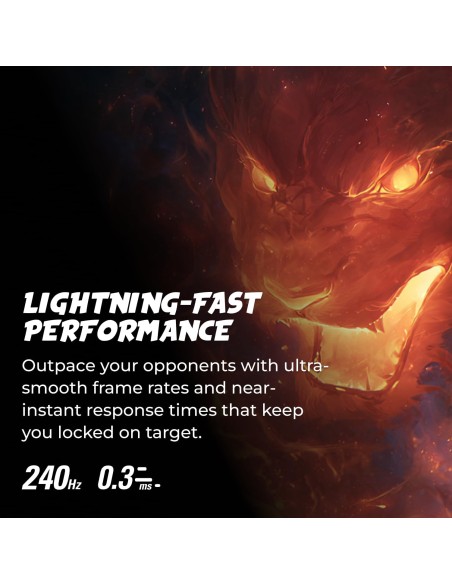 Monitor Gamer AOC Q27G41ZE   27pulgadas QHD 2560×1440, IPS, 240Hz, 0.3ms, Sin Marcos, HDMI/DP