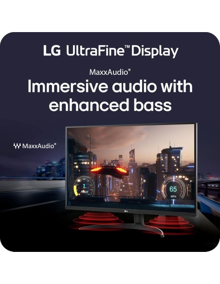 Monitor LG 32UR500K-B  32pulgadas 4K UHD (3840×2160), HDR10, Altavoces Integrados, Sin Bordes, HDMI×2 / DP