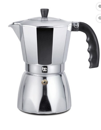 Cafetera de Estufa Bene Casa Aluminio 6 Tazas con Tapa...