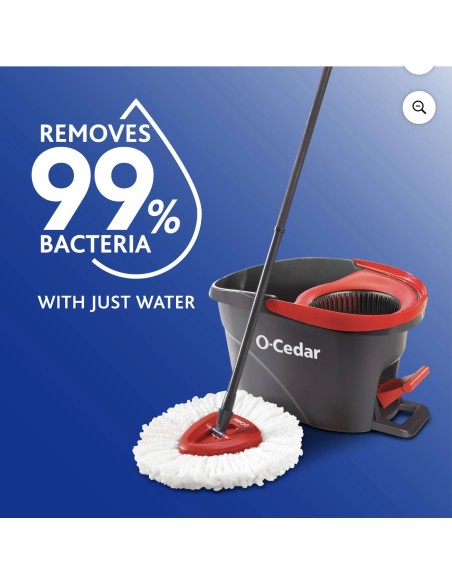 Sistema de Trapeador Giratorio & Cubo O Cedar EasyWring™  Juego Completo con Mango Telescópico