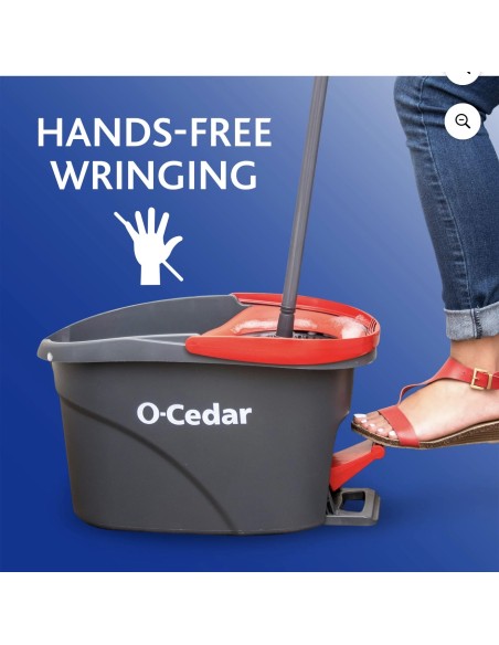 Sistema de Trapeador Giratorio & Cubo O Cedar EasyWring™  Juego Completo con Mango Telescópico