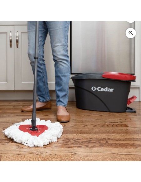 Sistema de Trapeador Giratorio & Cubo O Cedar EasyWring™  Juego Completo con Mango Telescópico