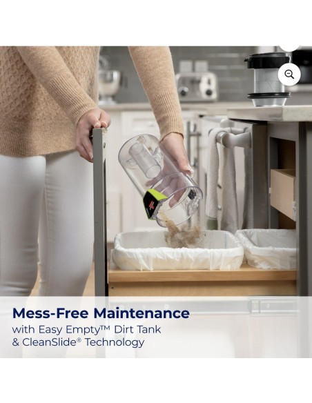 Aspiradora Stick BISSELL Pet Hair Eraser Slim 3875 Cableada, 3 en 1 para pisos, alfombras y tapicería