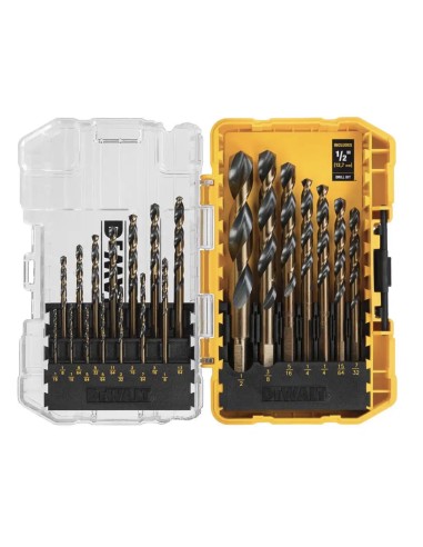 Juego de brocas DEWALT Black & Gold Twist (21...