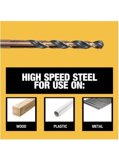 Juego de brocas DEWALT Black & Gold Twist (21...